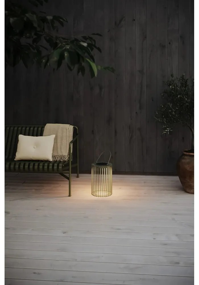 Zelený vonkajší solárny LED lampáš na USB (výška 54 cm) Cavia – Markslöjd