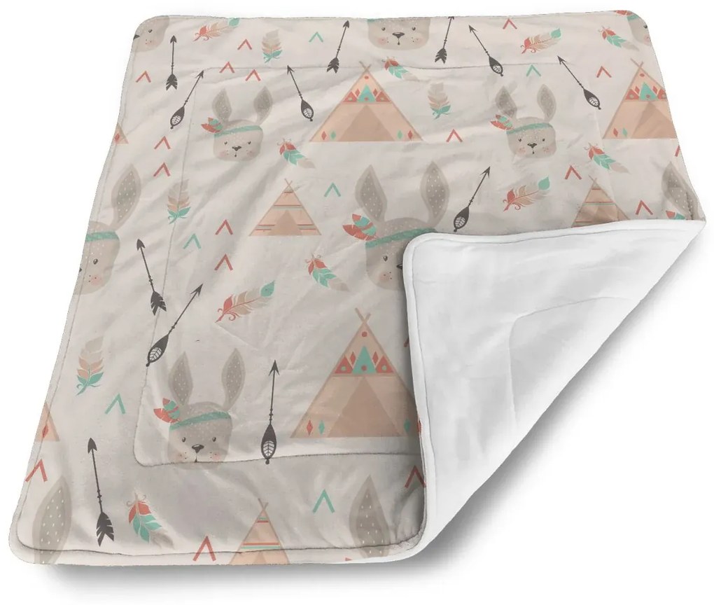 Sablio Deka pre bábätko Zajačik indián - 80x100 cm