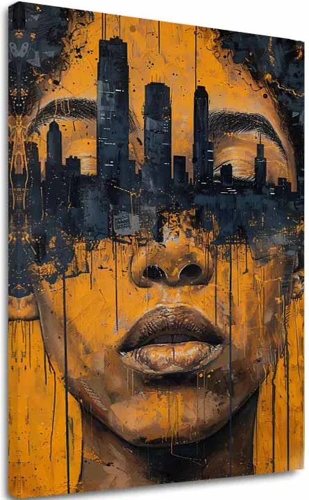 Obraz na plátne Mesto v Hlavách - Umelecký Motív