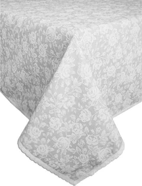 carodomova Obrus na stôl White rose 60 × 60 cm
