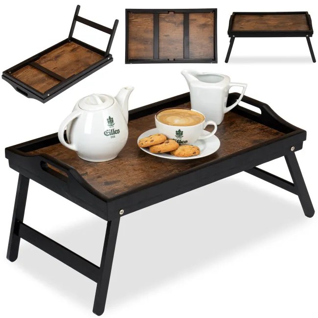 Podnos AURELIA RUSTIC čierny / hnedý