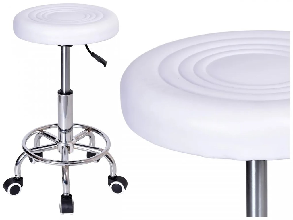 Kozmetická stolička Monza biela