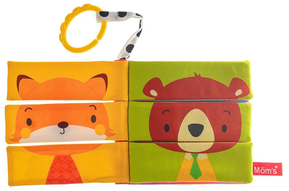 Mom’s Care - textilná knižka - Puzzle zvieratiek