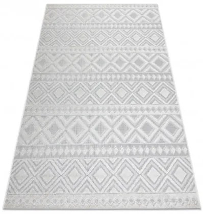 Koberec SOLE D3851 Boho, romby - ploské tkanie béžový