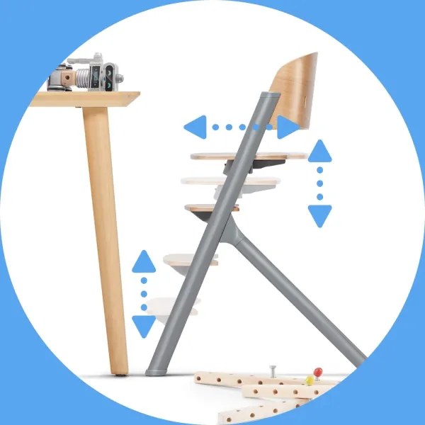 KINDERKRAFT SELECT 3v1 LIVY Premium dub + lehátko CALMEE pre deti