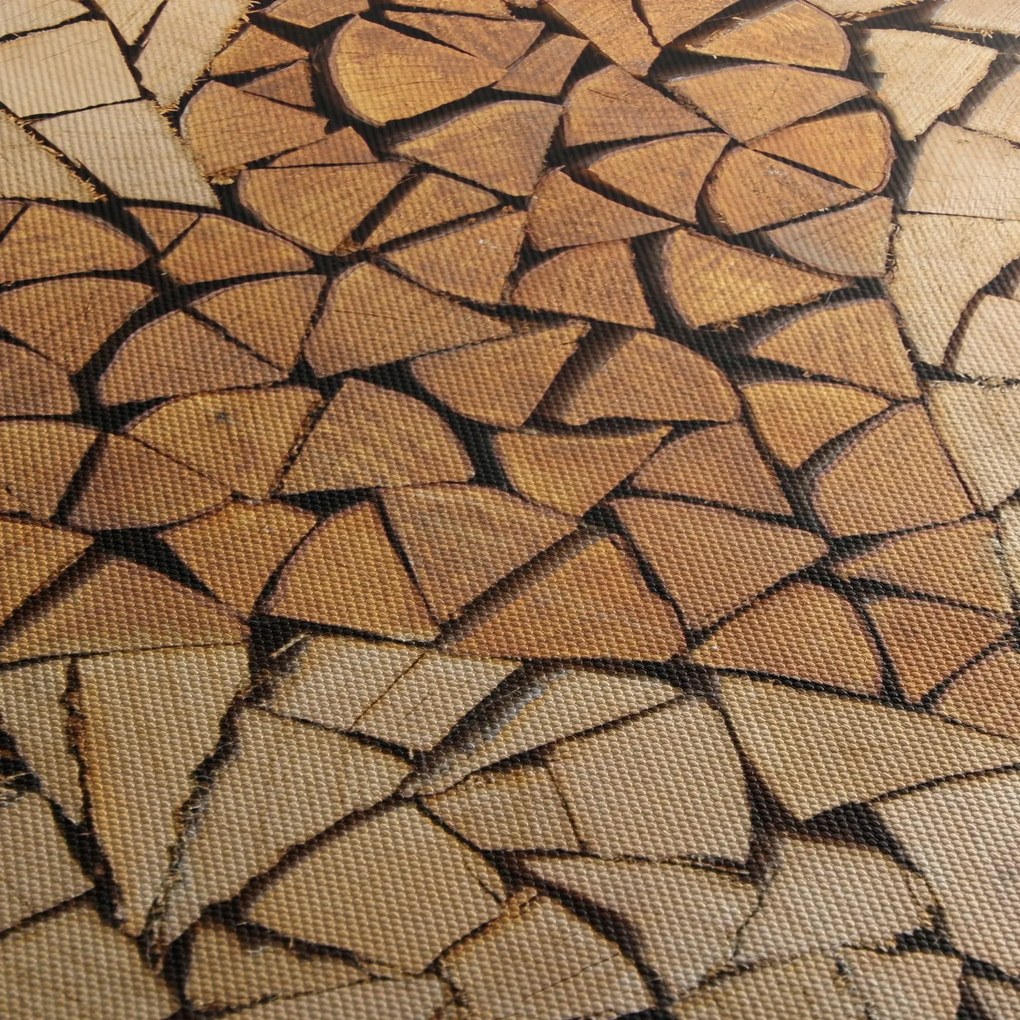 Obraz - Srdce z dreva (90x60 cm)