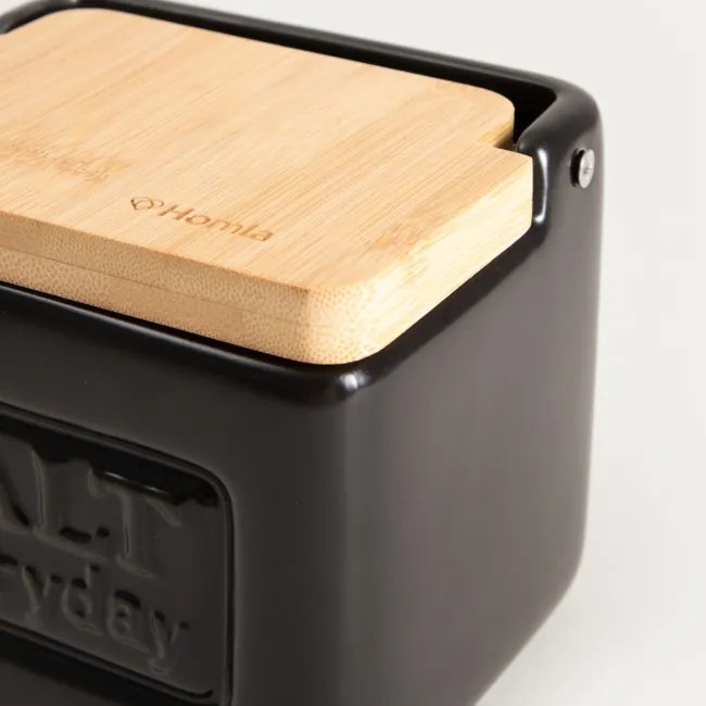 Nádoba SYLAN na soľ, čierna 757402