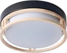 Brilagi - Stropné svietidlo ORINO 2xE27/40W/230V pr. 27 cm čierna/dub