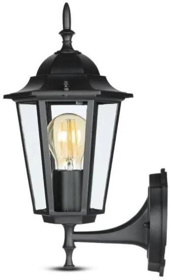 Vonkajšia nástenná lampa 1xE27/40W/230V IP44 čierna