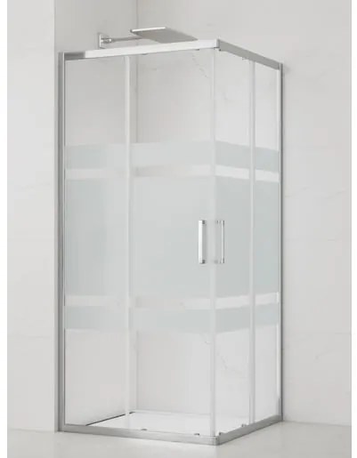 Sprchový kút čtverec 80x80 cm SAT TEX SIKOTEXQ80CRS, 1 ks