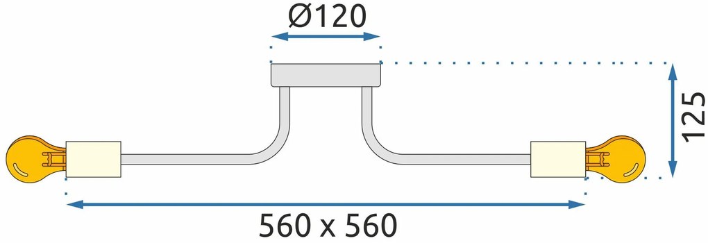 Toolight Toolight, závesné svietidlo 3xE27 APP1117-3C, čierna-zlatá, OSW-01400