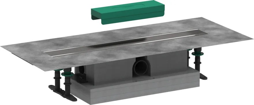 Hansgrohe uBox universal, úplná sada pre štandardnú inštaláciu - 900 pre vrchné sady sprchových žľabov, HAN-56025180