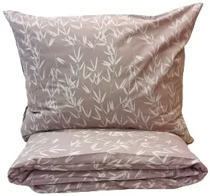Obliečky bavlnené Bambo Hnedé TiaHome - 1x Vankúš 90x70cm, 1x Paplón 140x220cm