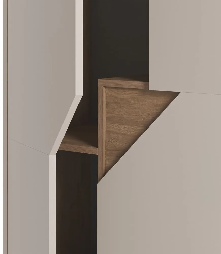 Komoda v dekore duba v krémovo-prírodnej farbe 85x120x40 cm Lilou – Marckeric