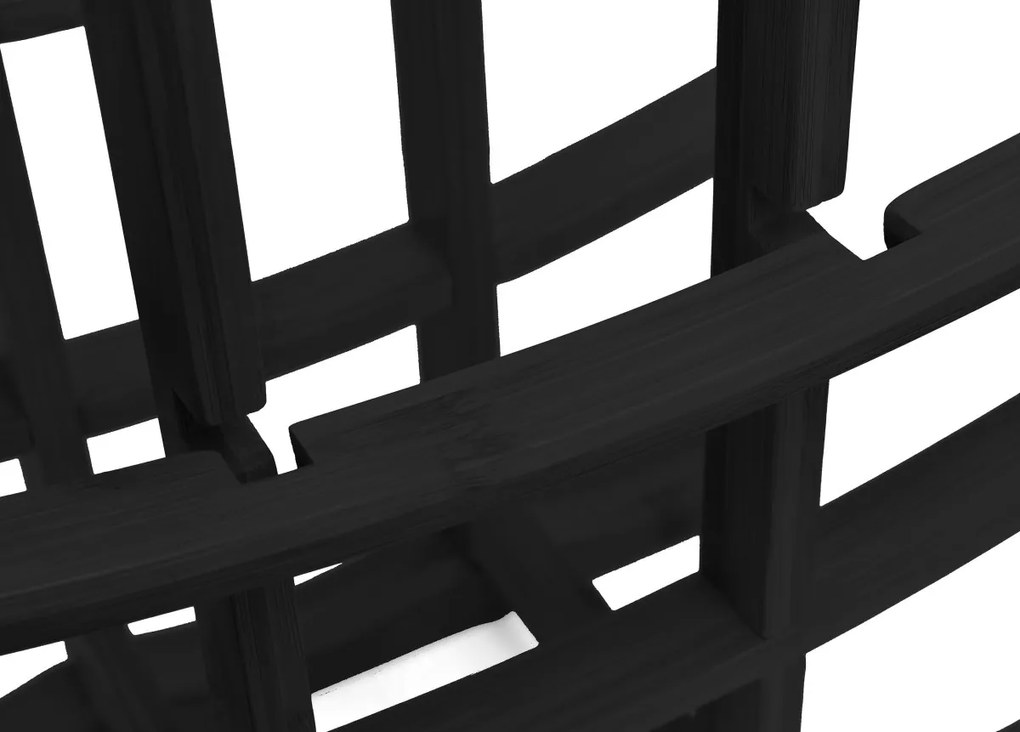 Bambusový stojan na víno Todgar čierny