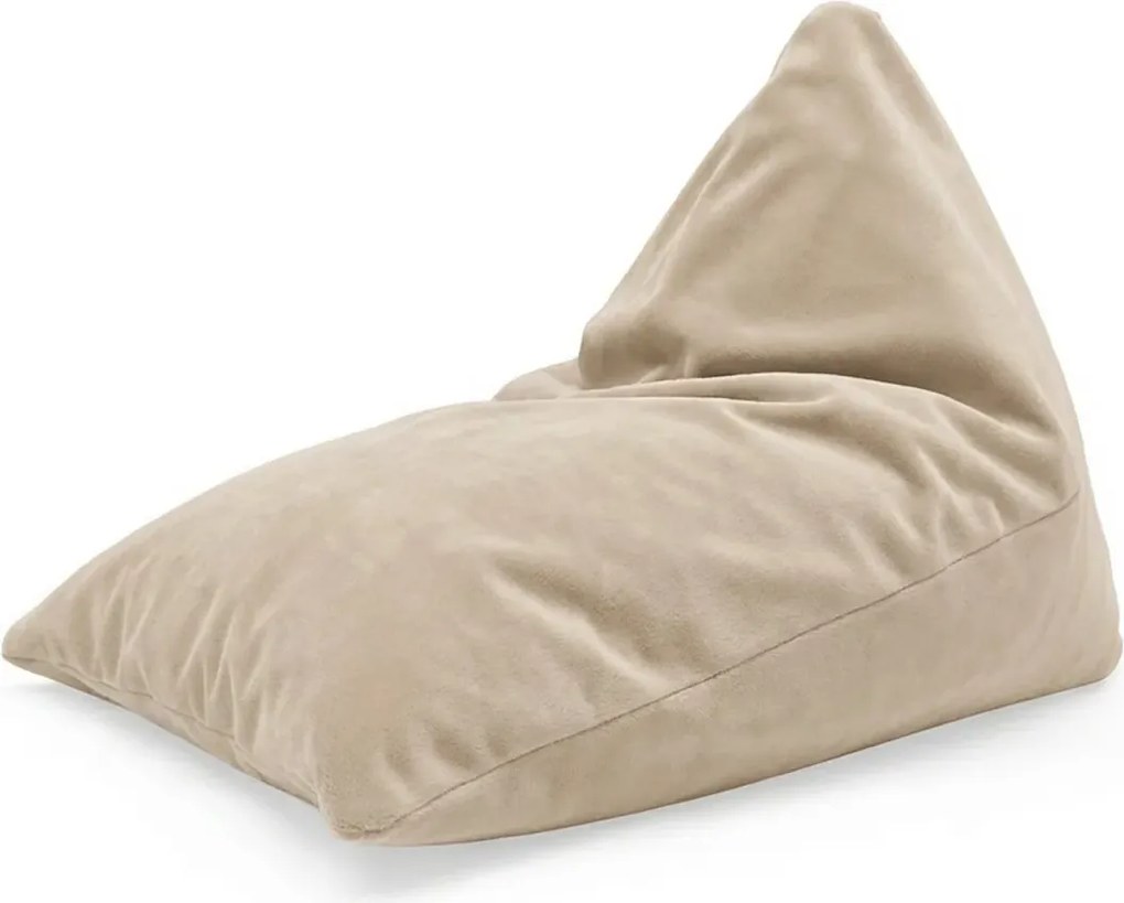 Sablio Sedací vak Triangel SOFTY - Sand  - 120 x 100 x 100 cm