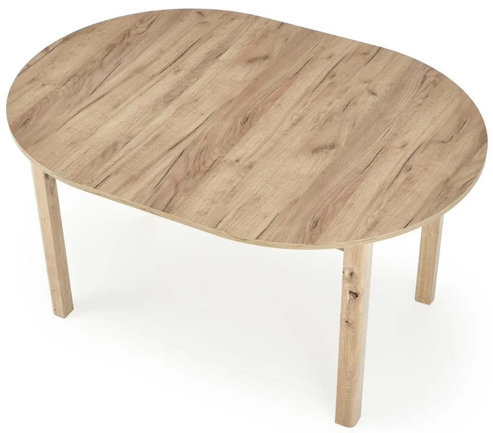 Jedálenský rozkladací stôl RINGO 102/142 cm dub remeselný zlatý