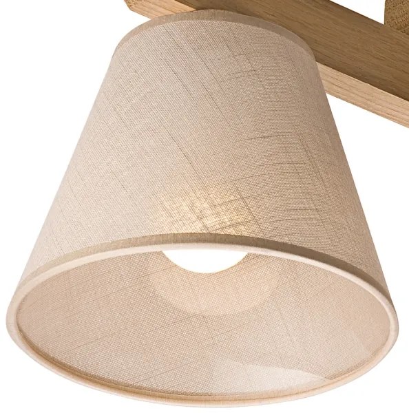 Prisadený luster ANTONIO 3xE14/40W/230V dub