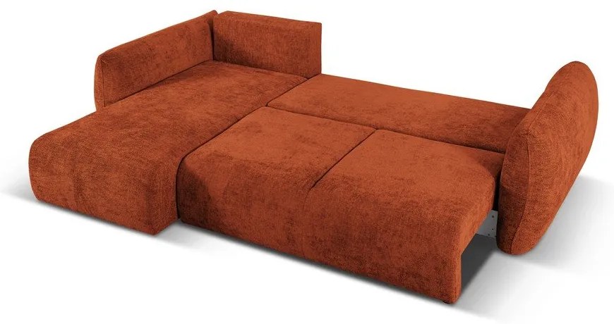 Oranžová rohová pohovka (ľavý roh) Matera – Cosmopolitan Design