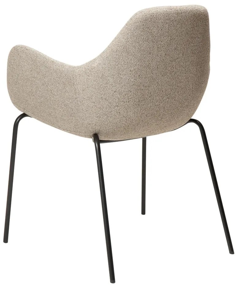 Béžové kreslo z textílie buklé Zimmer – DAN-FORM Denmark