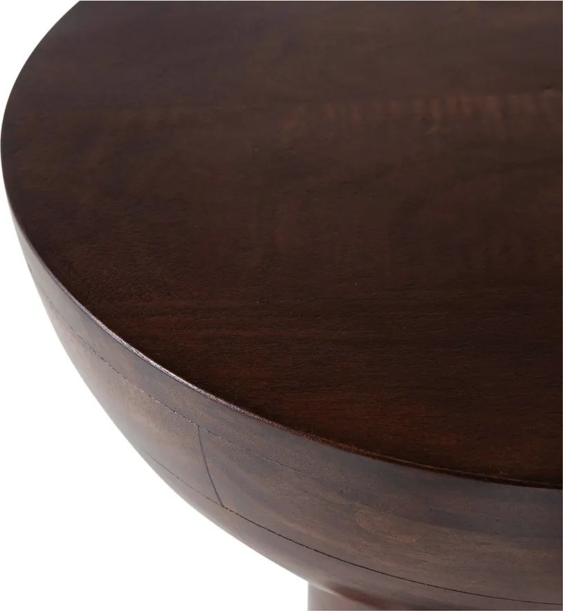 Okrúhly odkladací stolík z mangového dreva ø 46 cm Emel – WOOOD