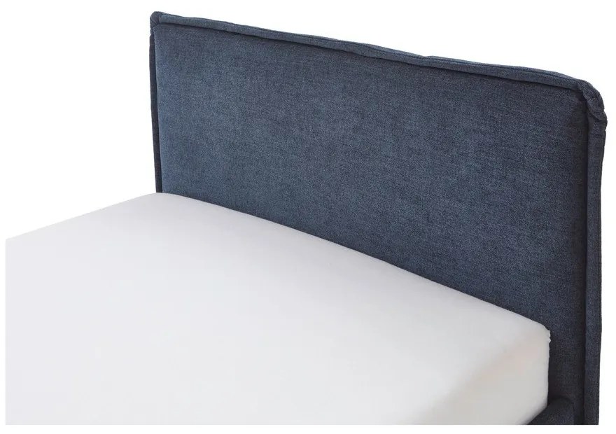 Tmavomodrá čalúnená detská posteľ s úložným priestorom s roštom 120x200 cm Fun – Meise Möbel