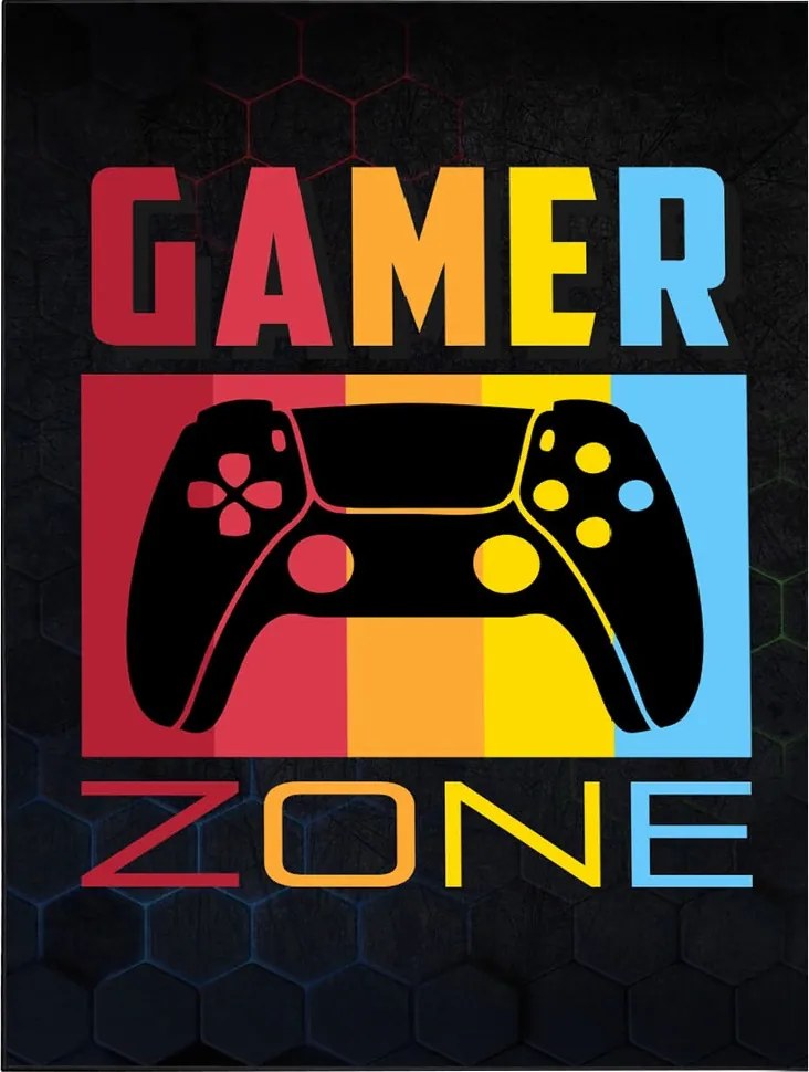 Koberec s herným motívom GAMER ZONE – gaming dizajn Rozmer: 120x170 cm