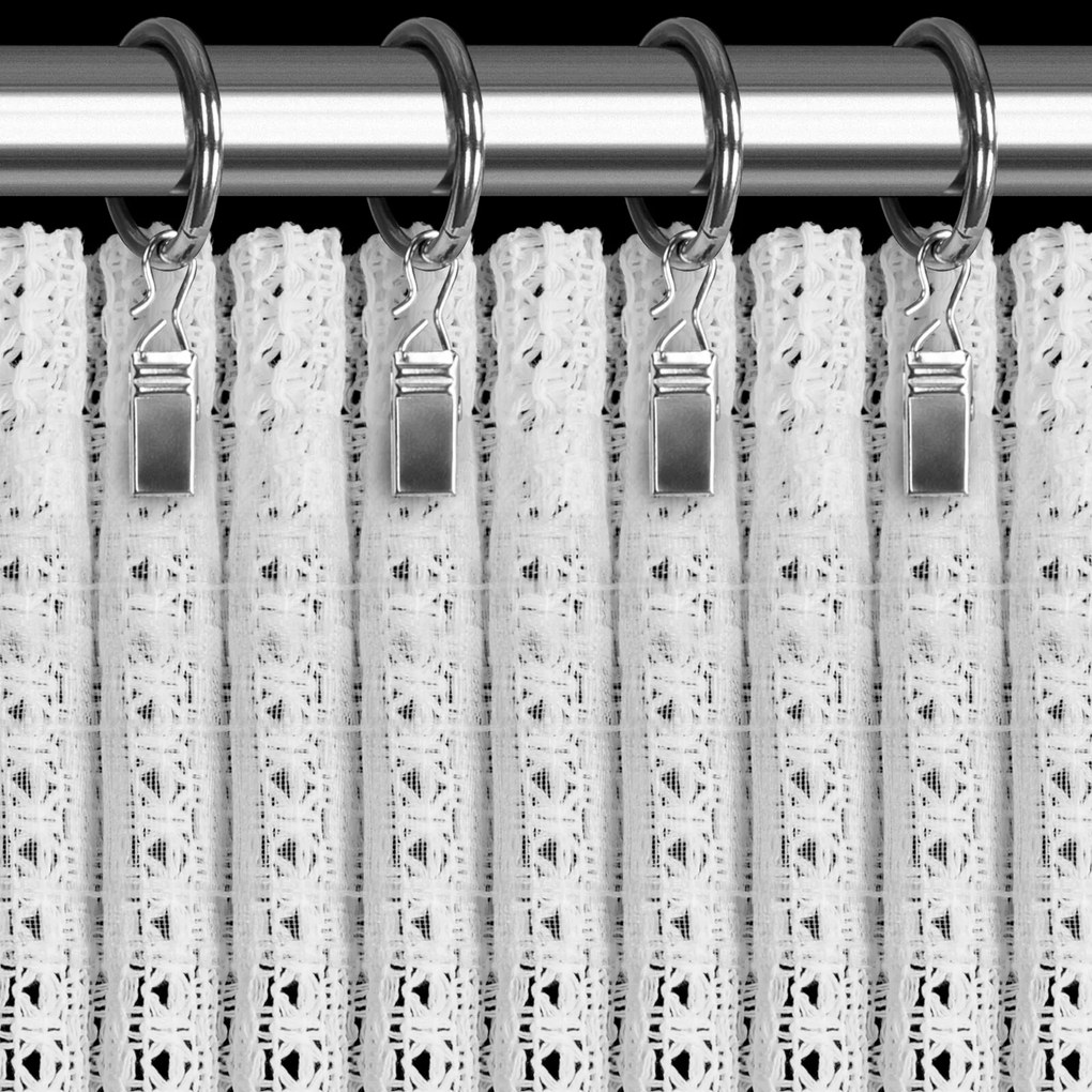ZÁCLONA NA PÁSKE PATRICIA 140X270 CM BIELA
