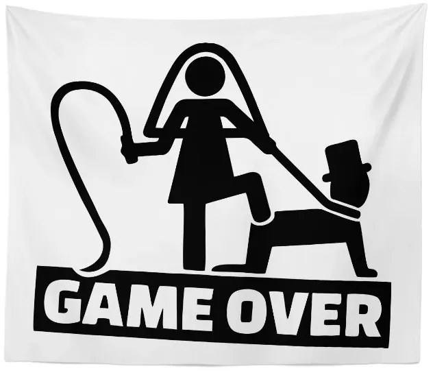 Sablio Deka Game over: 150x120 cm