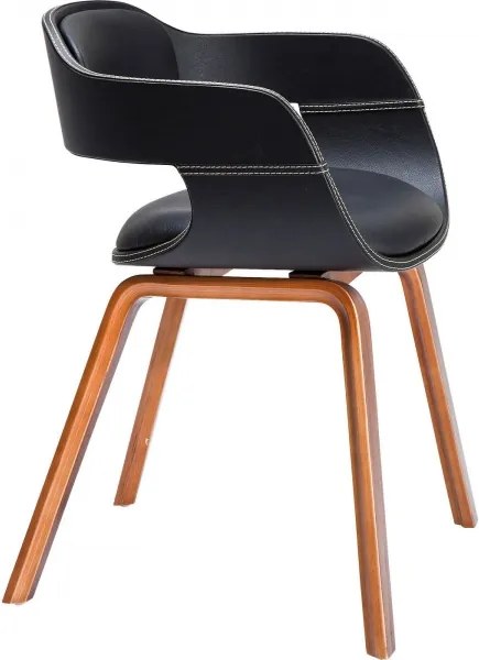 Hnedá Stolička s opierkou Costa Walnut 70,5 × 52 × 51 cm KARE DESIGN