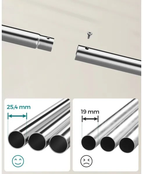 Mobilný stojanový vešiak LINEA strieborný