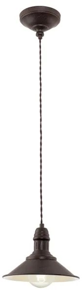 Eglo 49455 - Luster na lanku STOCKBURY 1xE27/60W/230V