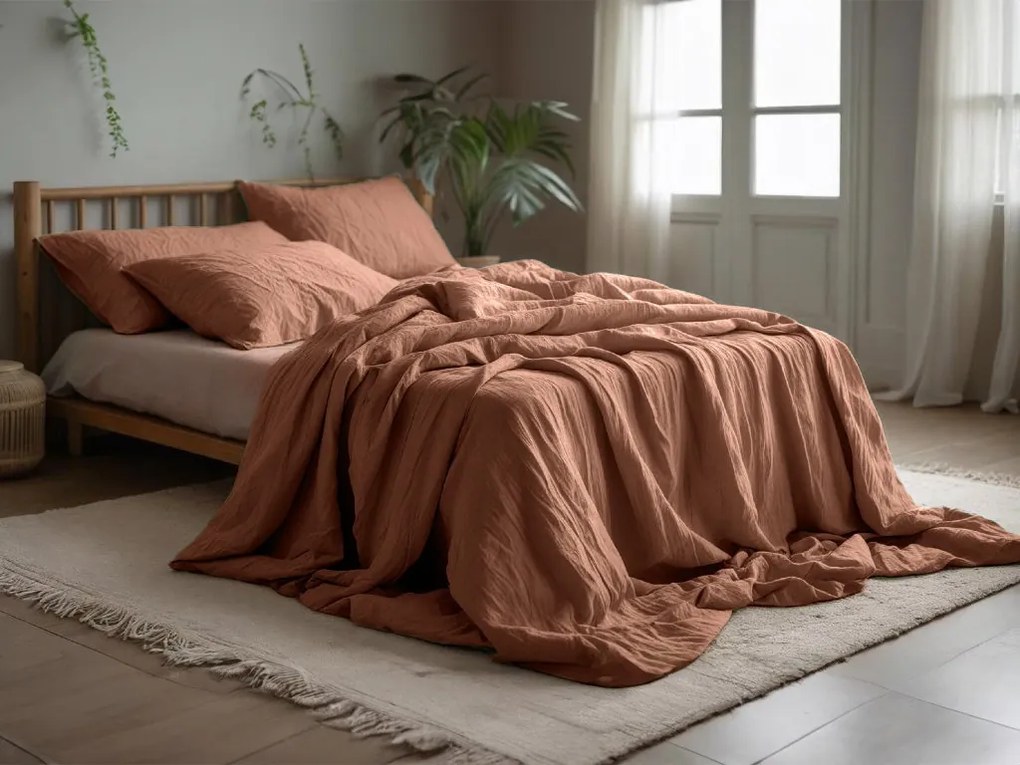 Mušelínové obliečky MUSSARI svetlohnedé Rozmer obliečok: 70 x 90 cm | 140 x 220 cm