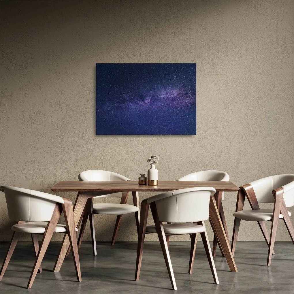 Sklenený obraz galaxie (70x50 cm)
