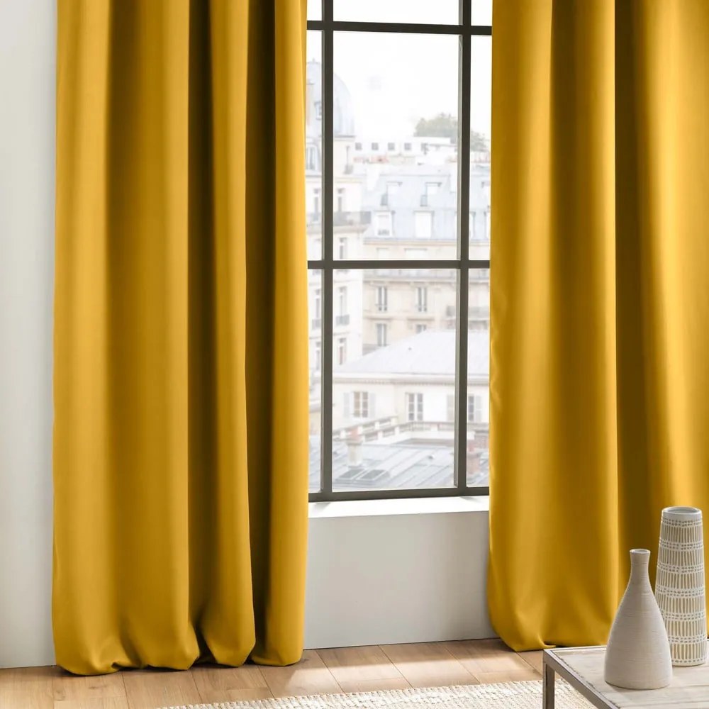 Žltý zatemňovací záves 135x280 cm Occult – douceur d'intérieur