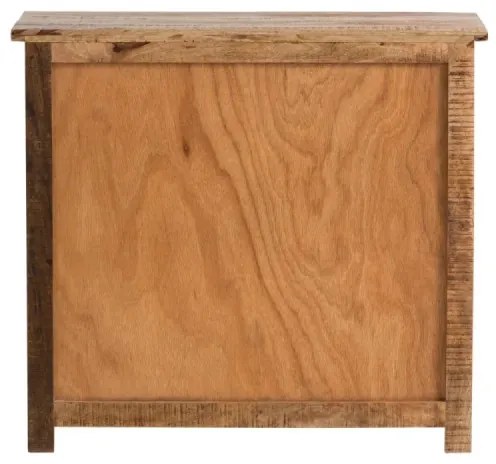 furniture-nabytek.cz - Masívna komoda Bombaj z mangového dreva, lakovaná, hnedá – 90×42×80 cm