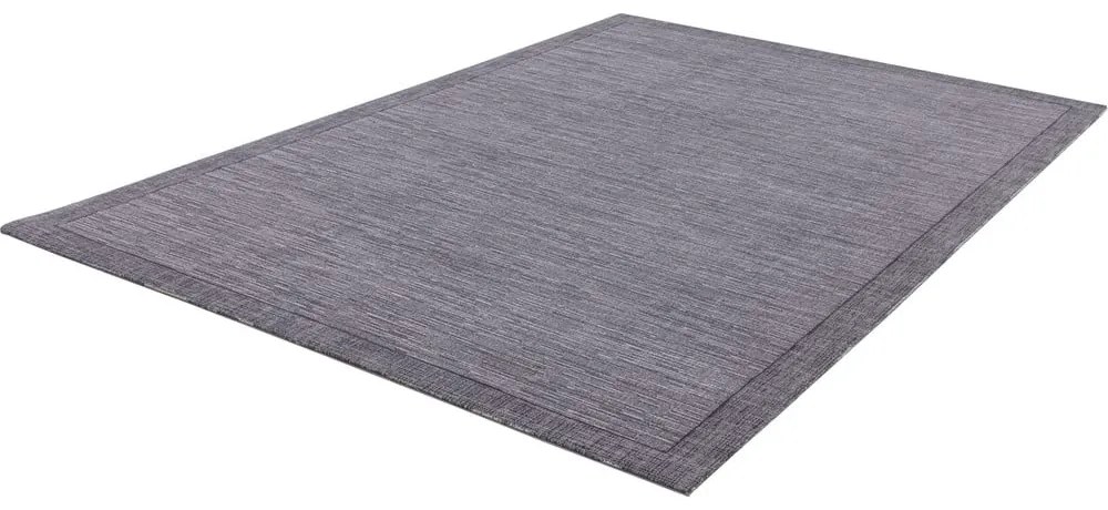 Tmavosivý vlnený koberec 200x300 cm Linea – Agnella