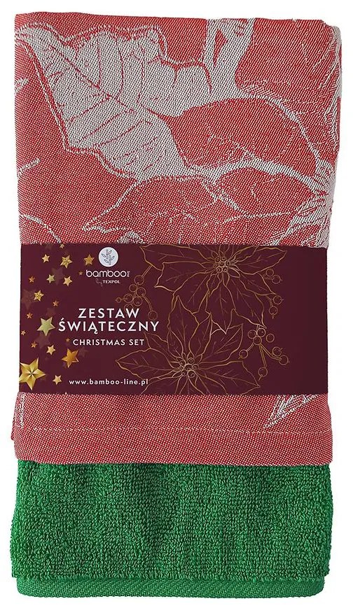 Kuchynská vianočná sada 9 zelená 2 ks