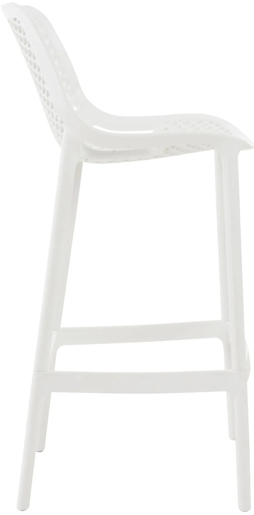 Plastová barová stolička DS10778434 - Biela