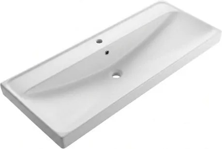 Nábytkové umývadlo SAT Brevis 121x47,5 cm otvor pre batériu uprostred SATBRE12046