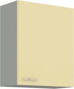 Horná kuchynská skrinka Karmen 60G-72, 60 cm, šedá/krémová%