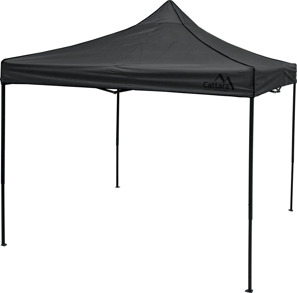 CATTARA Párty stan s nožnicovým konštrukciou 3x3 m, sivý, WATERPROOF