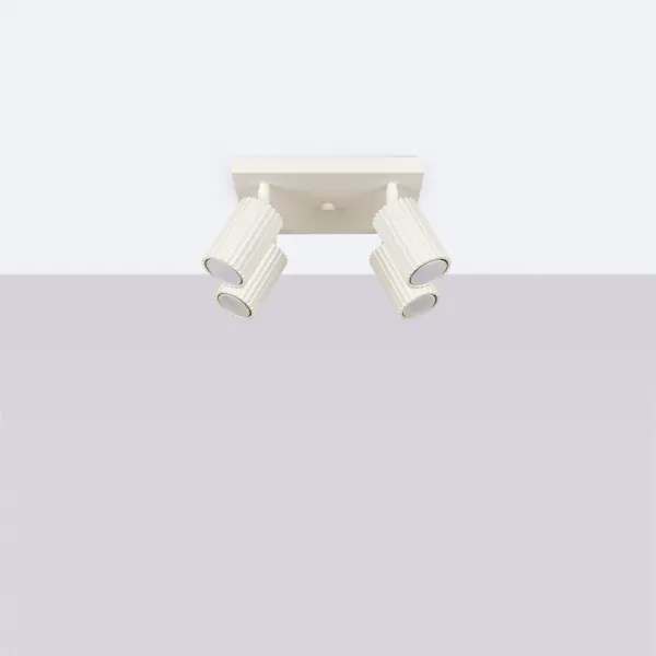 Sollux SL.1602 - Bodové svietidlo KARBON 4xGU10/10W/230V krémová