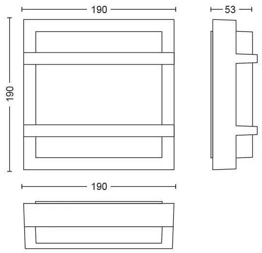 Philips 17394/93/P0 - LED Vonkajšie nástenné svietidlo PETRONIA LED/12W IP44