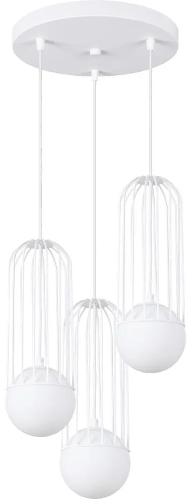 Sollux SL.1335 - Luster na lanku BRINA 3xG9/8W/230V biela