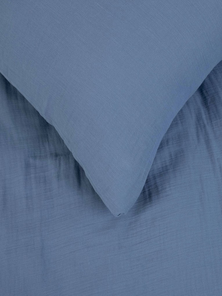 Mušelínová obliečka na vankúšik 40 × 40 cm – Alexia námornícka modrá