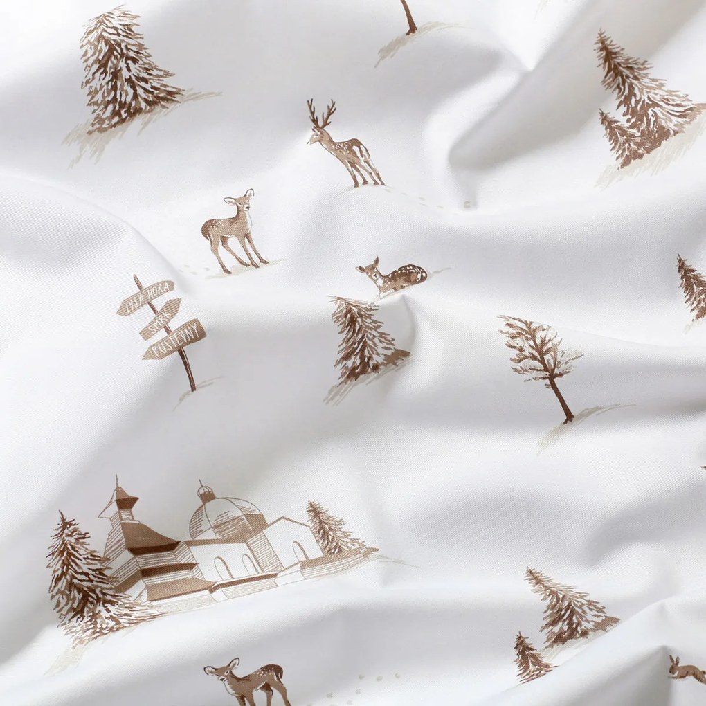 Goldea okrúhly obrus z pevnej bavlny - beskydy Ø 160 cm