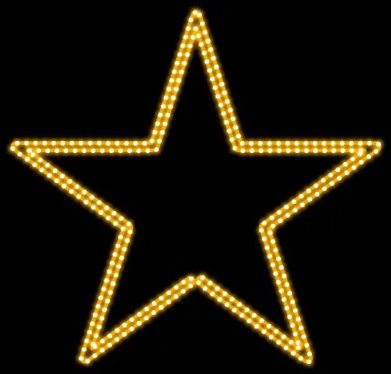 DECOLED LED svetelná súprava pre vianočné stromčeky vysoké 9-11 m, teplá biela s bleskom, dekory DZ115WS1