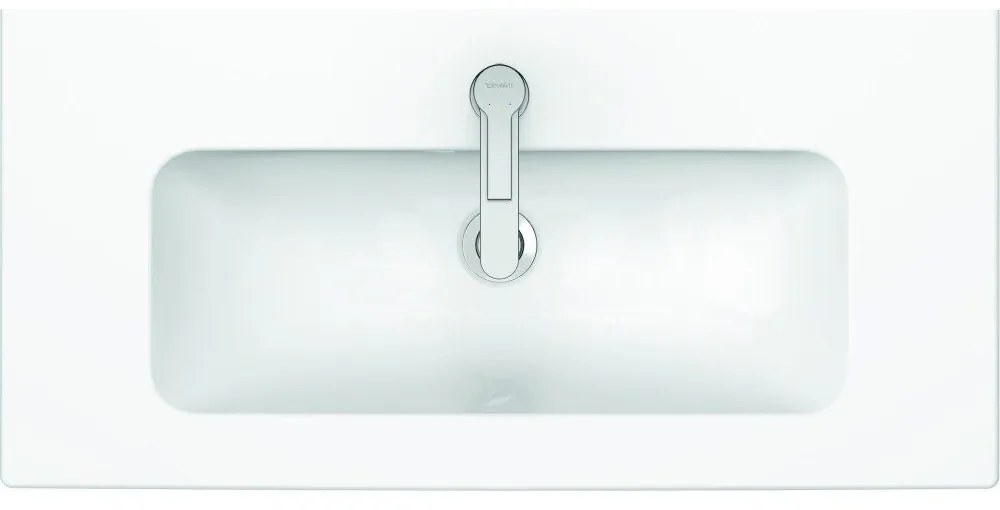 DURAVIT ME by Starck umývadlo do nábytku Compact, s otvorom, s prepadom, 830 x 400 mm, biela, s povrchom WonderGliss, 23428300001