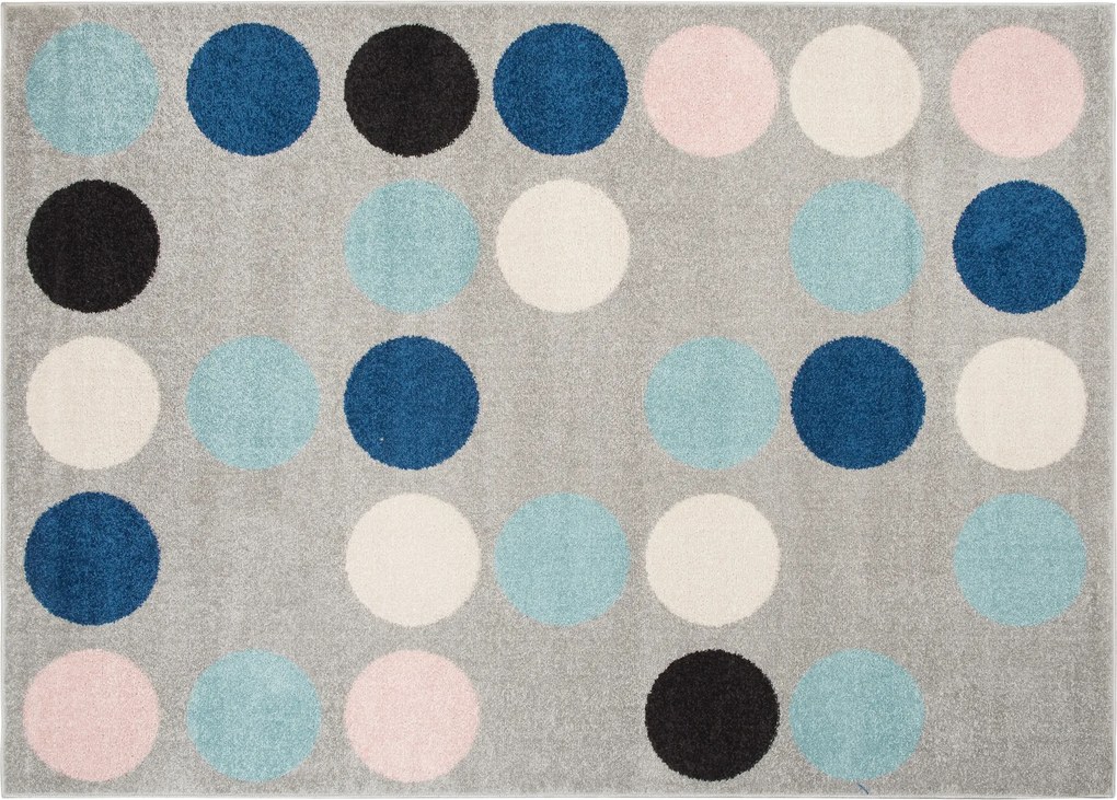 TA Koberec C980B SIVÁ/RUŽOVÁ AZÚROVÁ Rozmer: 160x220 cm